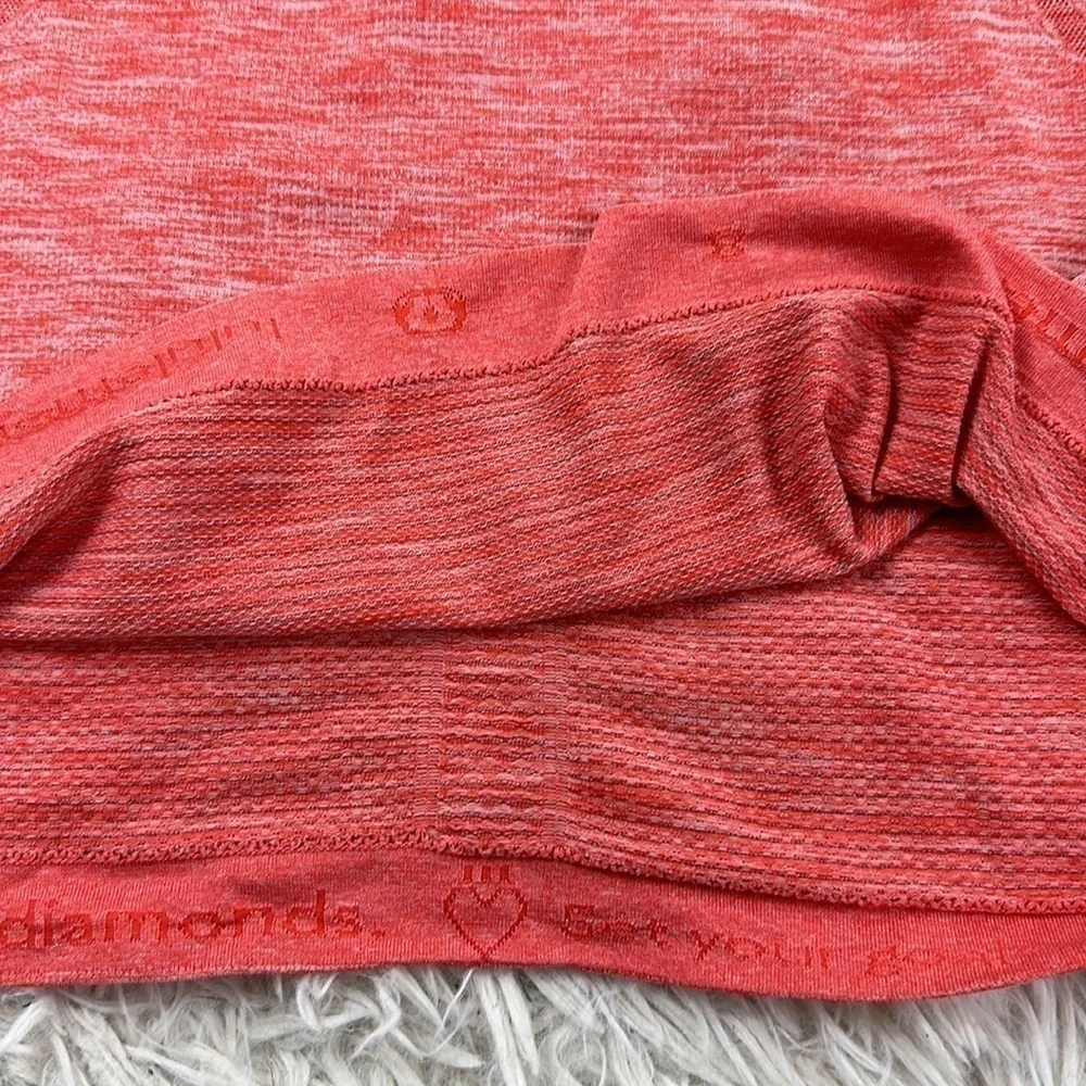 Lululemon Swiftly Tech Short Sleeve Crew Heathered Alarming